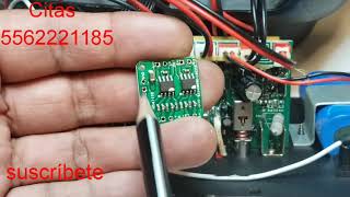 Reparacion de bafle amplificado con falla de audio .