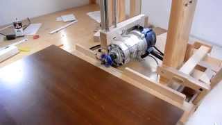 Horizontal router table for the slot mortiser