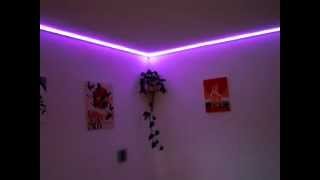 LED-Strip RGB in unserem Wohnzimmer
