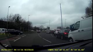 Dashcam Idiot On A41 West Brom Dangerous Manoeuvre 1080p