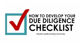 Land Investor Due Diligence Checklist
