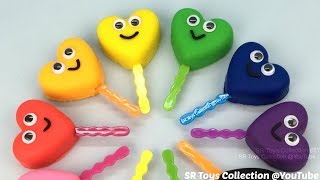 Play Doh Smiley Hearts Lollipops with Cars Molds Fun and Creative for Kids