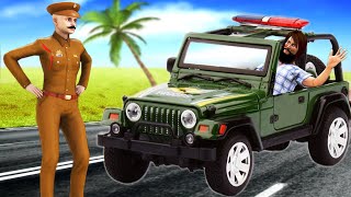 पुलिस जीप Police Jeep हिंदी कहानियाँ hindi kahaniya - Moral Stories - 3D animated Hindi Fairy Tales