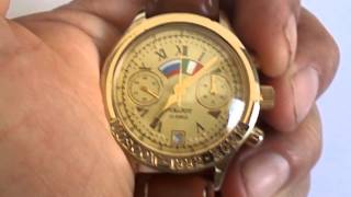 Watch poljot chronograph,Montre Poljot chronographe