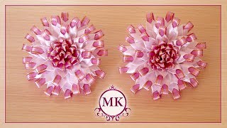 Резинки для волос. Цветы из лент. Канзаши. МК. / DIY. Kanzashi. Hair bands. Flowers of the ribbons.