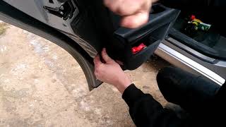 Как собрать обшивку карту задней двери MERCEDES W 211/montaz boczka drzwi tyl/door panel assembling!