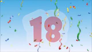 Herzlichen Glückwunsch zum Geburtstag - 18 Jahre