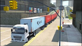 Giant Truck Circulating Around the City - BeamNG Drive | Crashes Plus
