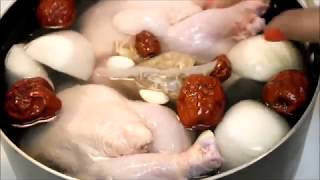 CÁCH LÀM  GÀ HẦM NHÂN SÂM HÀN QUỐC
