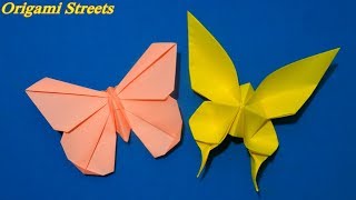 Как сделать бабочку из бумаги. Оригами бабочка Махаон