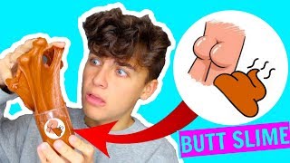 I GOT POOP BUTT SLIME! REVIEWING MY SUBSCRIBERS SLIME! Reviewing slime shops!