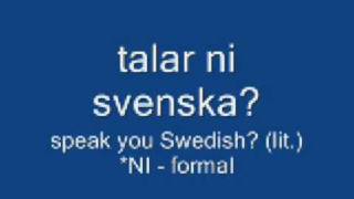 Vanliga fraser  på svenska
