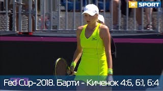Кубок Федерации. Эшли Барти - Людмила Киченок 4:6, 6:1, 6:4 Обзор
