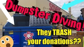 DUMPSTER DIVING! Do the Thrift Stores TRASH YOUR DONATIONS??