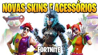 FORTNITE - 3 NOVAS SKINS - RAGNAROK FEMININA E PALHAÇOS | PATCH v5.41