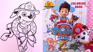 Pat’ Patrouille Coloriage Marcus le Pompier Paw Patrol Coloring Book