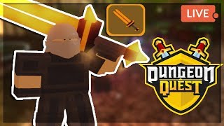 DUNGEON QUEST GRINDING THIS GAME IS ADDICTING ROBLOX RPG BEST MELEE BUILD!