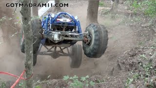 TIM CAMERON IN A RENTAL HITS A BOUNTY HILL AT HOLLY TREE OFFROAD