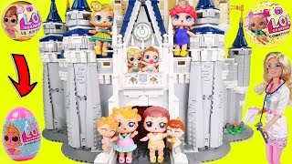 LOL Surprise! Dolls Visit Disney Lego Castle