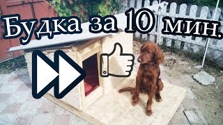Будка для собаки за 10 мин своими руками. Build a doghouse in 10 minutes