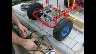 Go Kart mit Elektromotor Test Eigenbau Homemade