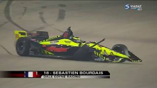 IndyCar Series 2018. Gateway Motorsport Park. Start Sébastien Bourdais Crash