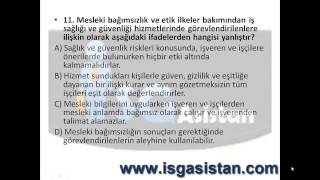 18 mayis İşyeri Hekimliği Sınav Soruları Çözümü