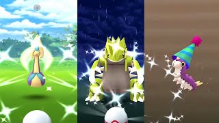 PokemonGO Shiny Encounter Compilation #14
