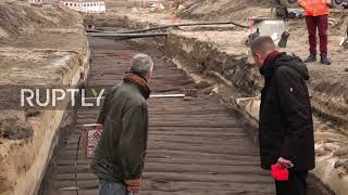 'The oldest street in Berlin' uncovered at city centre construction site