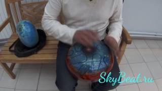 Глюкофон Galaxy со звукоснимателем (steel tongue drum Galaxy with a pickup)