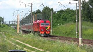 Тепловоз ТЭП70БС-004 близ о.п. Рйкантай / TEP70BS-004 passing Rykantai