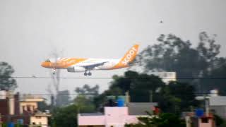 Scoot's Last Flight Landing at Lucknow,A320