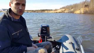 TOHATSU 9.8 ОБКАТКА ЛОДОЧНОГО МОТОРА на ПВХ ЛОДКЕ "СТРИМ-3100" \ THE BOAT TOHATSU 9.8 MOTOR