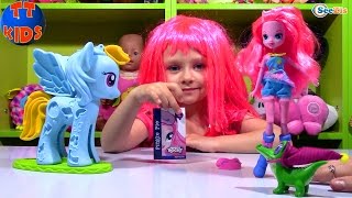 My Little Pony. Распаковка и обзор куклы Пинки Пай от Ярославы. Doll Pinkie Pie Equestria Girls