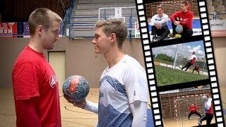 Fußballgoalie Siebenhandl fordert Handballer Bauer