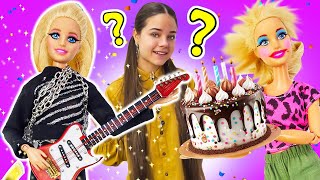 Барби пригласила на вечеринку УЭНСДЕЙ! Игры одевалки в видео для девочек Салон Красоты