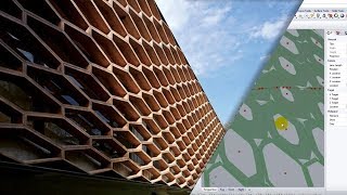 grasshopper parametric panels параметрические панели по атрактору grasshopper