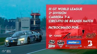 ? III GT WORLD LEAGUE ? 2ª División | Carrera 7A - Circuito de Brands Hatch | GT Sport PS4?