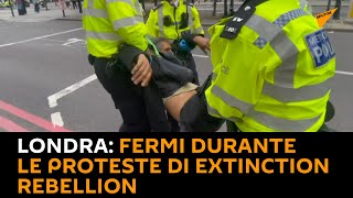#Londra: fermi durante le proteste di #ExtinctionRebellion