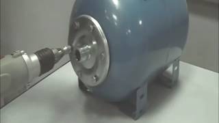 Replacement of membrane of surge tank. Leakage test. Замена мембраны гидроаккумулятора.