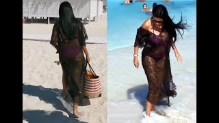 صدى البلد | بيكيني رانيا يوسف والكاش مايوه الشفاف يثيرا الجدل