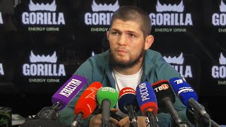 Большая конференция Хабиба Нурмагомедова / Хабиб про отца, бой против Гейджи и протесты в Беларуси