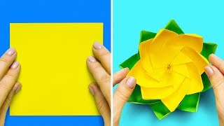 13 ПРОСТЫХ БУМАЖНЫХ ПОДЕЛОК И ИДЕЙ ОРИГАМИ