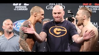 UFC 178 Weigh-Ins: Conor McGregor and Dustin Poirier Explode
