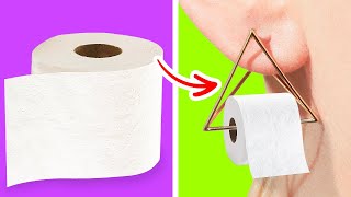 UNEXPECTED TOILET PAPER HACKS AND DIY'S