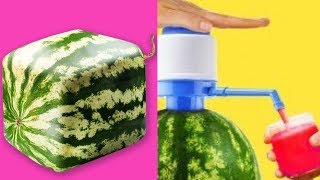 TRYING 15 UNBELIEVABLY EASY WATERMELON  LIFE HACKS By 5 Minute Crafts