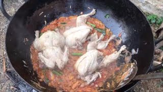 Full chicken kulambu - Cooking a entire chicken - My Village My Food