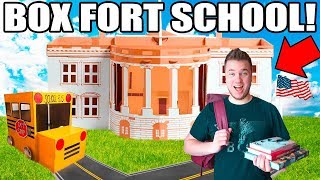 BOX FORT HIGH SCHOOL!! ?? Gym Class, Dodgeball, Detention & More!