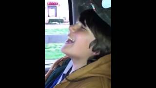 Cameron Grunke singing