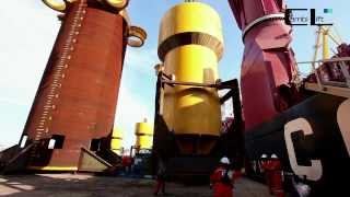 M/V EIT Paloma - Transporting suction anchors from China to Brazil